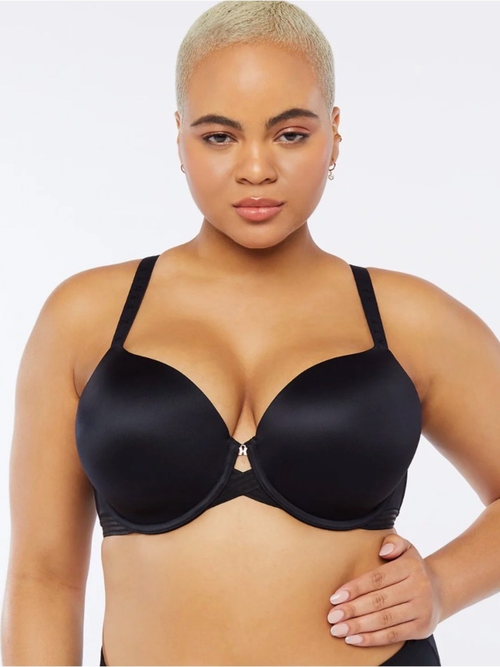Savage X Fenty 40H Core Microfiber Black Caviar T-Shirt Bra